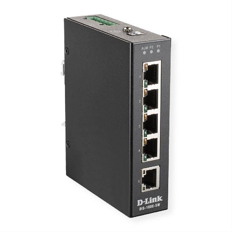 D-Link DIS-100E-5W commutateur réseau Non-géré L2 Fast Ethernet (10/100) Noir_0