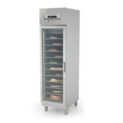 DOCRILUC Armoire Patissiere - 0/+8 - 540X730 X2075 - 1 Porte Vitree - Livree Avec 3 Clayettes 600X400 - Capacite 409L - 230/1/50 APRV-55 - Acier inoxy_0