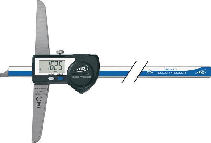 Jauge de profondeur DIN 862 DIGI-MET® IP67 300 mm Sortie de données règle de mesure droite HELIOS PREISSER_0