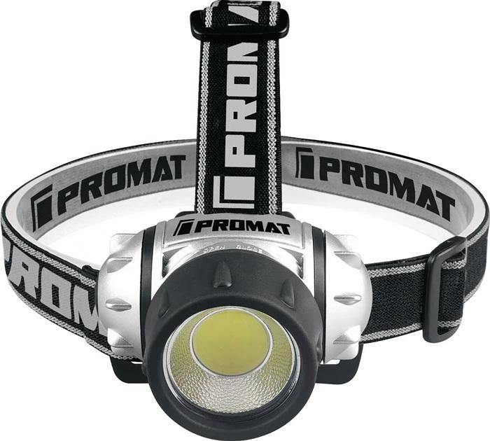 Lampe frontale à  LED pour piles 3 x AAA Micro durée éclair.10h portée éclair.30m IPX4 ABS-boîtier PROMAT_0