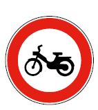 Panneau d'accès interdit aux cyclomoteurs - B9g_0