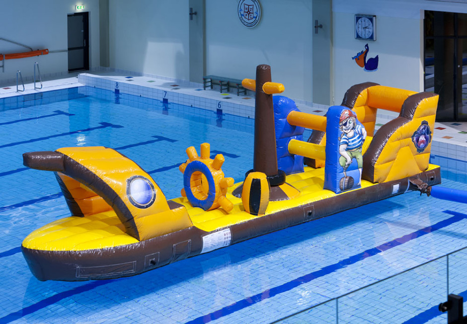 Jeu Gonflable Aquatique - Cage Ecureuil pour Piscine - Air et Volume