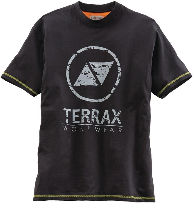 T-Shirt homme Terrax Workwear taille L noir/limette 100 % coton TERRAX_0