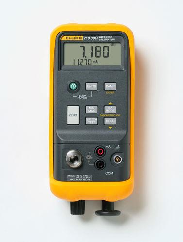 Calibrateur de pression portatif, pompe intégrée, mesure courant 0-24ma - FLU718_0