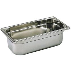 Matfer Bourgeat Bac gastro inox GN 1/3 H.4 cm plein sans anses Bourgeat - 744004 - argenté inox 744004_0