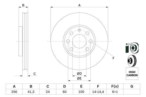 DISQUE DE FREIN BOSCH 0986478881_0