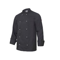Veste de cuisine manches longues avec boutons pression VELILLA noir T.62 Velilla - 62 noir polyester 8435011421209_0