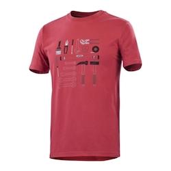 Lafont - Tee-shirt de travail manches courtes mixte PILOT Rouge Taille L - L 3609705817776_0
