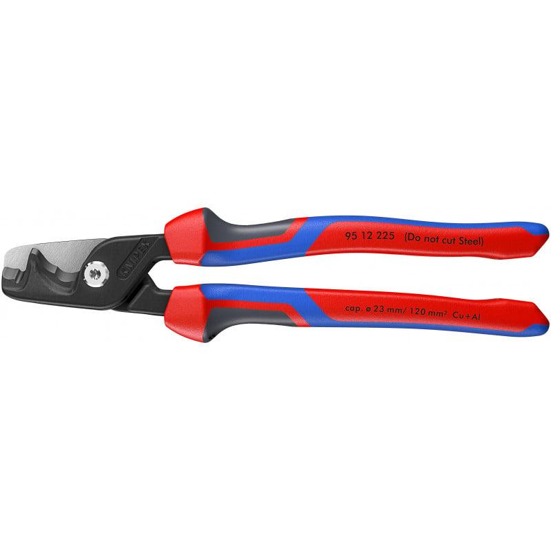 Coupe-câbles StepCut XL - 225mm - Tri-matière - Bruni - Cu / Al Ø23mm/120mm² - KNIPEX | 9512225_0