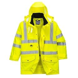 Portwest - Parka de travail 7 en 1 HV Jaune Taille 4XL - XXXXL jaune 5036108174782_0