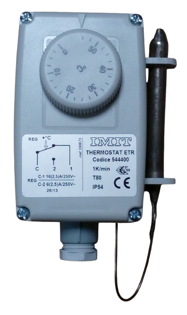 Thermostat d'ambiance à sonde capillaire de 0°C à 50°C - SOVELOR-DANTHERM - THE+50_0