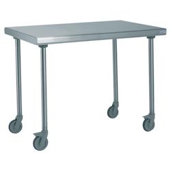 Tournus Equipement Table inox centrale sur roues longueur 1000 mm Tournus - 414921 - plastique 414921_0