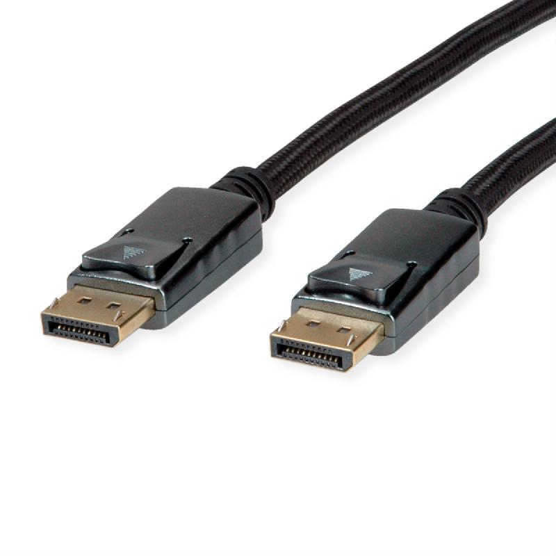 ROLINE Câble DisplayPort v1.4, DP M - DP M, noir/argent, 1 m_0