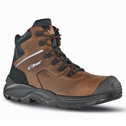 U-Power - Chaussures de sécurité hautes sans métal GREENLAND UK - Environnements humides - S3 SRC Marron Taille 45 - 45 marron matière synthétiqu_0