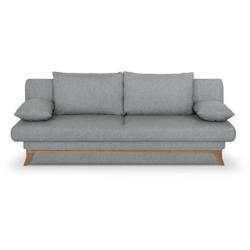 Banquette convertible - 3 places - NAOTO - Tissu gris clair - Coffre de rangement - 202 x 98 x 98 cm AUCUNE - 5905475651243_0