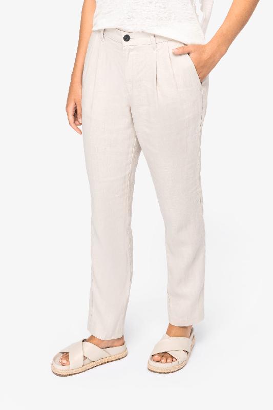 Pantalon en lin femme  -  Réf: NS712_0