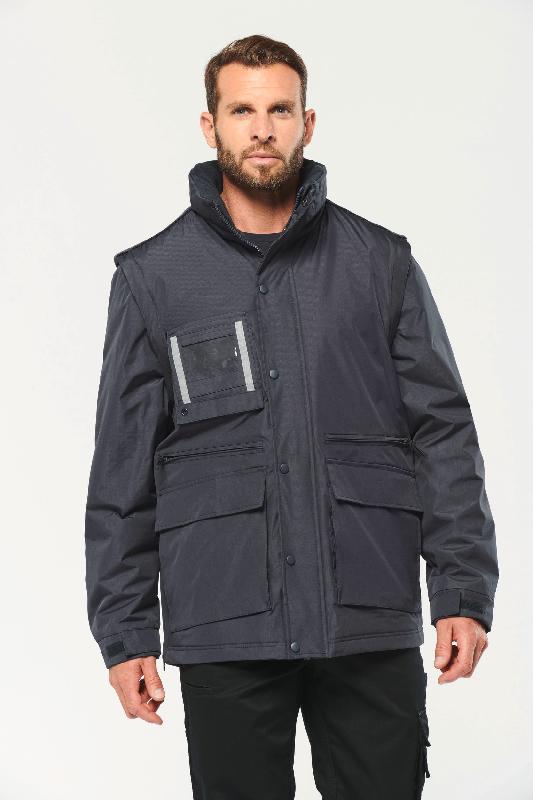 Parka workwear manches amovibles homme -  Réf: WK6106_0