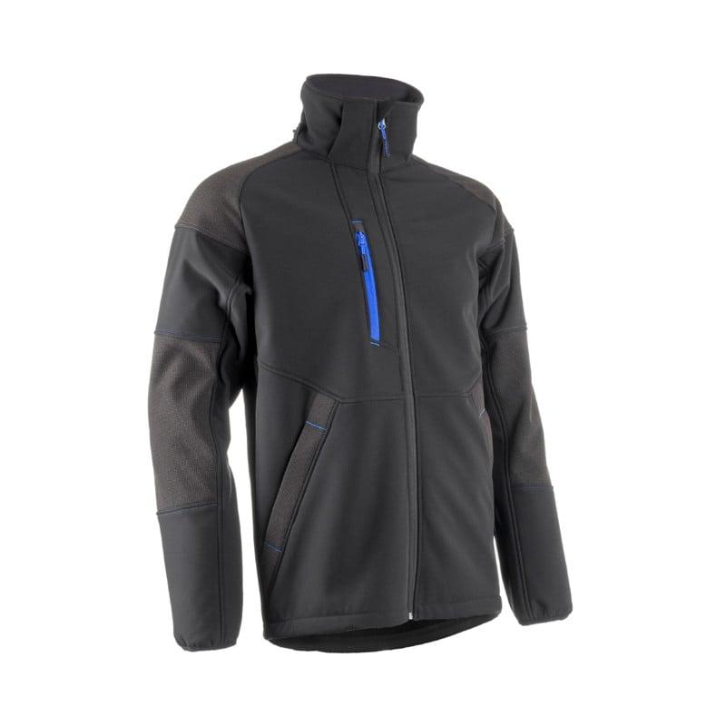 Veste Softshell - YUKI II - Ripstop 94% PES/6% EA + TPU membrane + Polaire - 350g/m2 - Noir/Bleu - COVERGUARD | 5YKY010_0