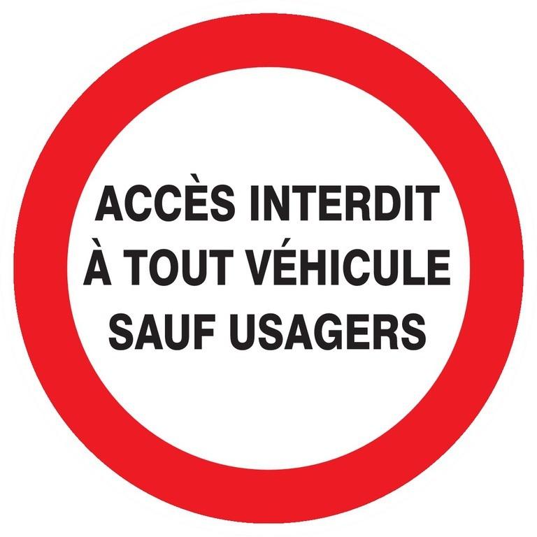 Panneaux adhésifs ronds 420 mm interdictions obligations - ADPNR-TL05/AISU_0