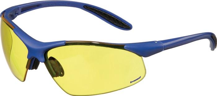 Lunettes de protection DAYLIGHT PREMIUM EN 166 branches bleu foncé, verres jaunes polycarbonate PROMAT_0