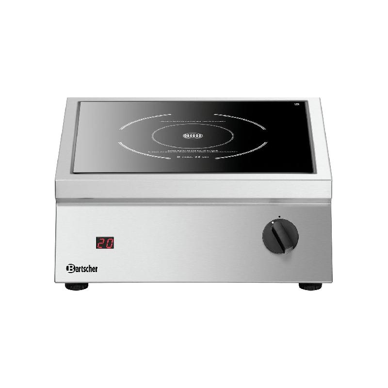 Réchaud induction inox électrique Ø 230 mm, à poser, 5000 W, 400 V - TRI_0