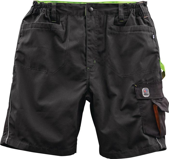 Short pour homme taille 54 noir/limette 65 % PES / 35 % coton TERRAX_0