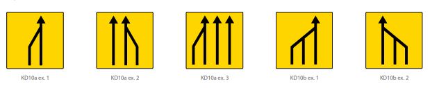 Panneau Type KD10 - Réduction du nombre de voies_0