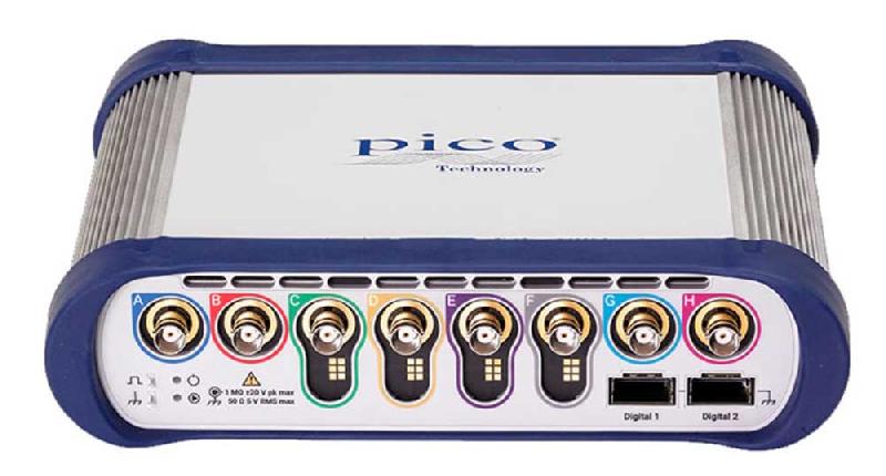 PQ197 | Oscilloscope USB PicoScope 6804E, 8 voies 500 MHz résolution fixe 8 bits, mémoire max. 2 Géch_0