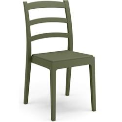 Lot de 4 chaises -   - REA - 51 x 46 x H88 cm - Vert olive ARETA - vert 3666749604618_0