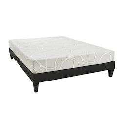 Ensemble   Matelas Mémoire de forme + Sommier Bois 160x200 cm POSEIDON OLYMPE LITERIE - blanc Mousse à mémoire de forme 4BP.WA.K15.1620_0