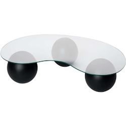 Table basse en verre 120 x 30 x 70 cm Sphere Hanah Home - noir 8684283100019_0