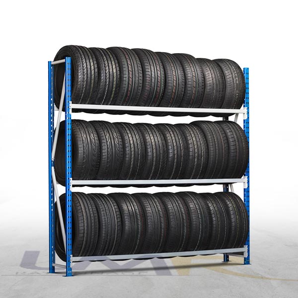 Rayonnage à pneu semi-lourd neuf à niveaux modulables et facile à monter_0