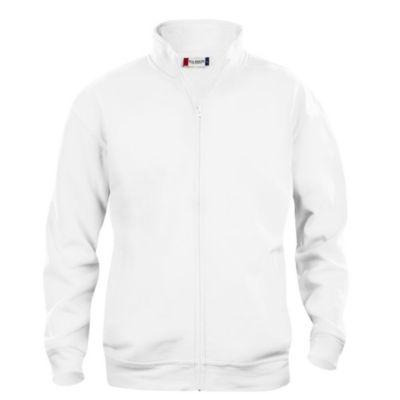 CLIQUE Sweat basic zippé Homme Blanc L_0