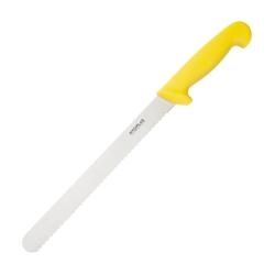 Couteau à trancher denté Hygiplas jaune 255mm - jaune C810_0