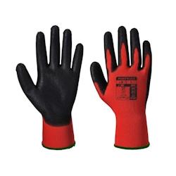 Portwest - Gants manutention en enduit PU lisse rouge Rouge / Noir Taille 8 - 5036146000586_0