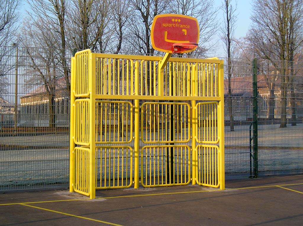 Cage Polyvalente Basket-Hand-Foot - Ref : 75322 - Acier galvanisé, panneaux polyéthylène_0