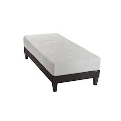 Ensemble  Matelas Mémoire de forme + Sommier Bois 90x190 cm OSLO OLYMPE LITERIE - blanc Mousse à mémoire de forme 4VP.OS.K15.0919_0