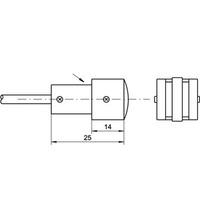 Capteur de température pour mesure de surface avec fixation magnétique - Référence : FTA025P_0