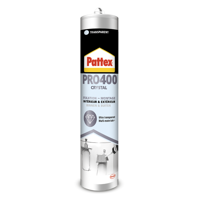 Pattex pro 400 crystal  -  henkel  -  réf. Ag01286_0