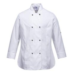 Portwest - Veste de cuisine manches longues pour femmes RACHEL Blanc Taille XL - XL blanc 5036108276486_0