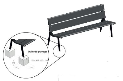 Banc Clichy Réf. 1064_0