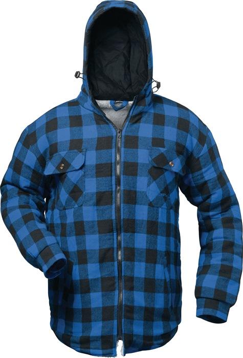 Chemise thermolactyl Alberta taille XL bleu/noir à  carreaux 50 % nylon/50 % PES, fourrure tissée 100 CRAFTLAND_0