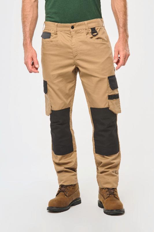 Pantalon de travail bicolore homme - Réf: WK742 - WK. Designed To Work - 65% polyester / 35% coton_0