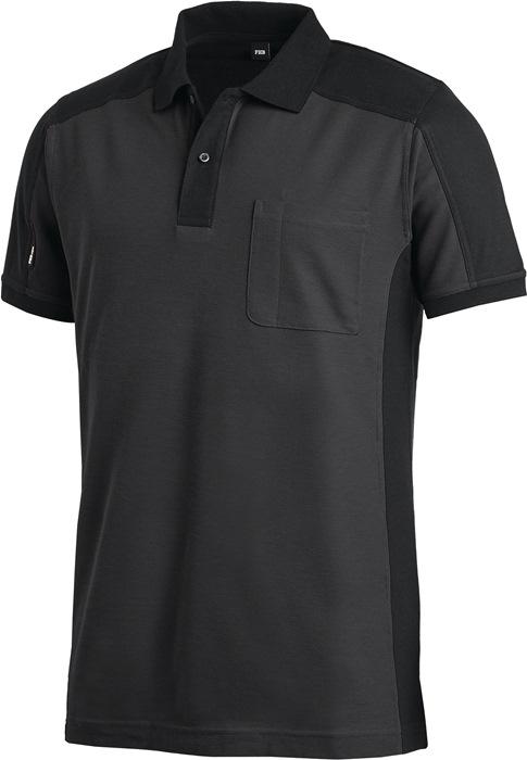 Polo KONRAD taille M anthracite/noir 60 % coton / 40 % PES FHB_0