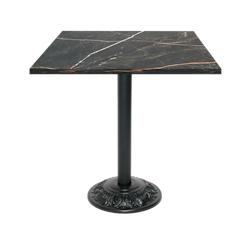 Restootab - Table style bistrot 70x70cm marbre samas - noir TB-VRS-7070M-MB.SAMA_0