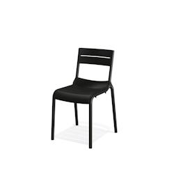 BEST Tabouret de bar noir - Lot de 4 - Calor - Shopdeschefs - noir plastique 50703_0