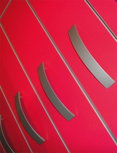 Poignée design en acier brossé pour armoire (à l'unité) - Réf TRCH POI - BIOLAB_0