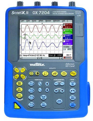 Scopix iii: kit oscilloscope portatif 4 voies isolées,100 mhz, 600v catiii, écran cou - MTXOX7104PCSDK_0