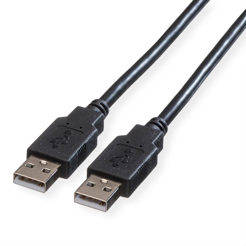 ROLINE Câble USB 2.0 Type A-A, noir, 1,8 m_0