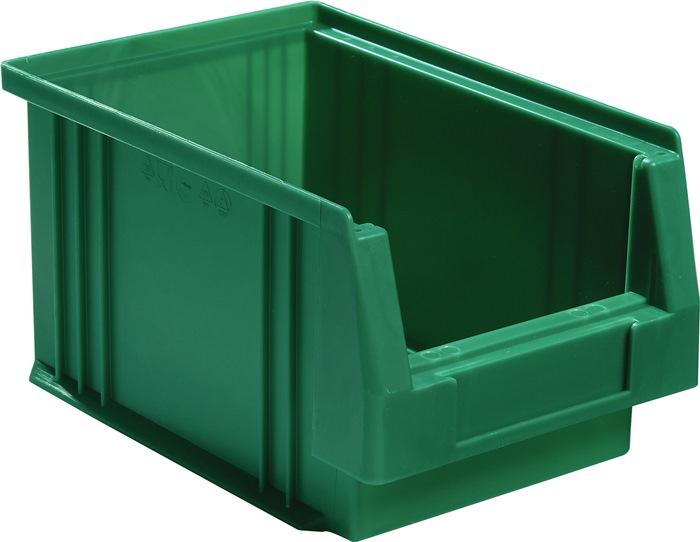 Boîte de rangement à  ouverture frontale PLK L230 x l150 x H125mm PP verte LA-KA-PE_0